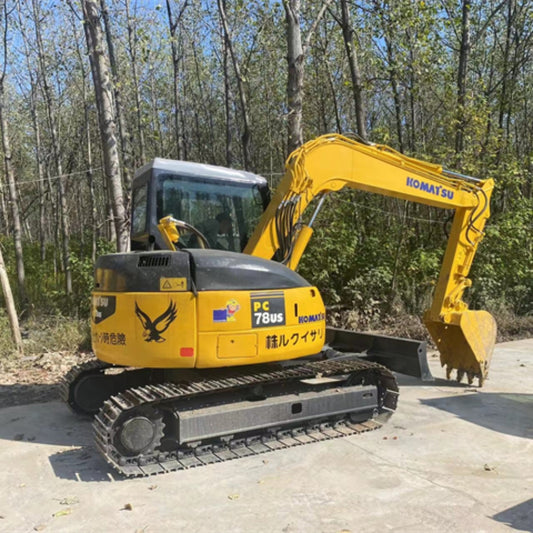 Used Komatsu PC78-6 Excavator for Sale rear side view