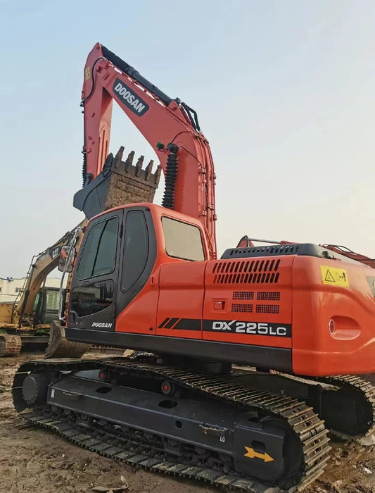 Used Doosan DX225LC Excavator for Sale rear side view