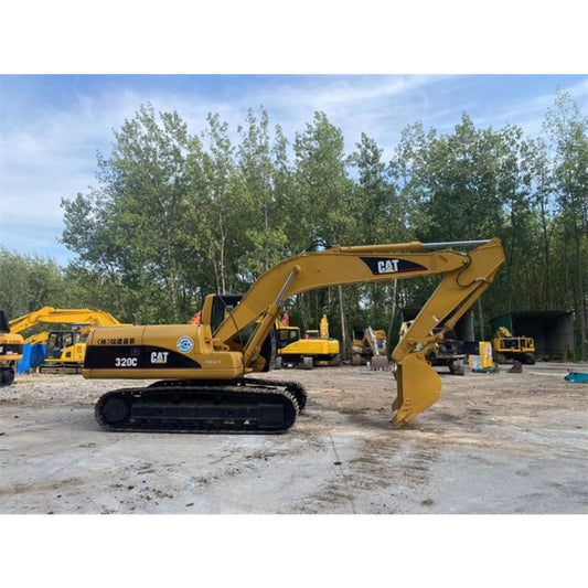 Used Caterpillar 320C Excavator for Sale rear side view