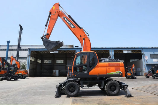 New Develon DX210W Excavator for Sale rear side view