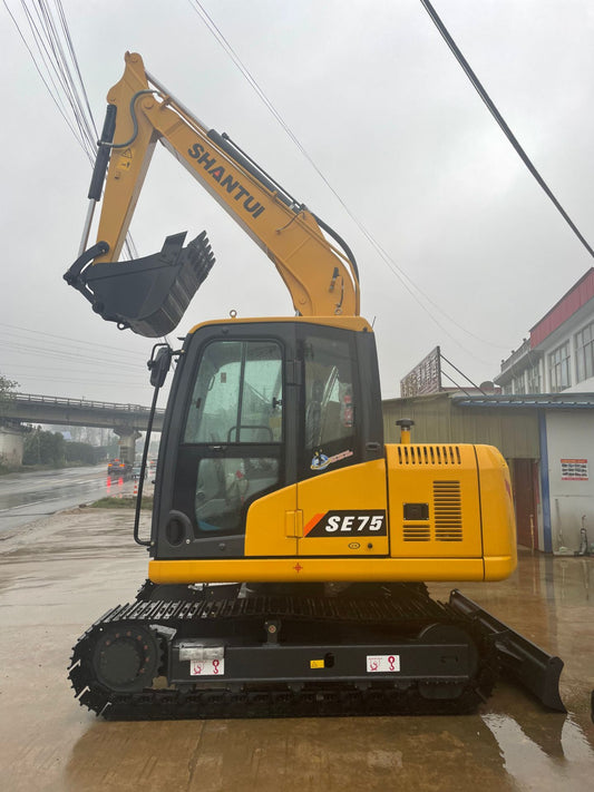 New Shantui SE75 Excavator for Sale rear side view
