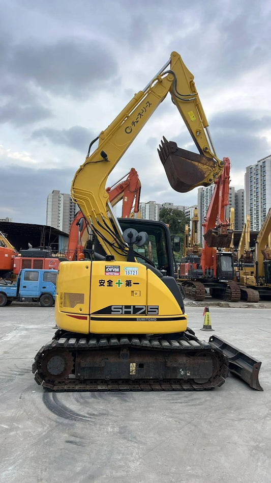 Used Sumitomo SH75-6A Excavator for Sale rear side view