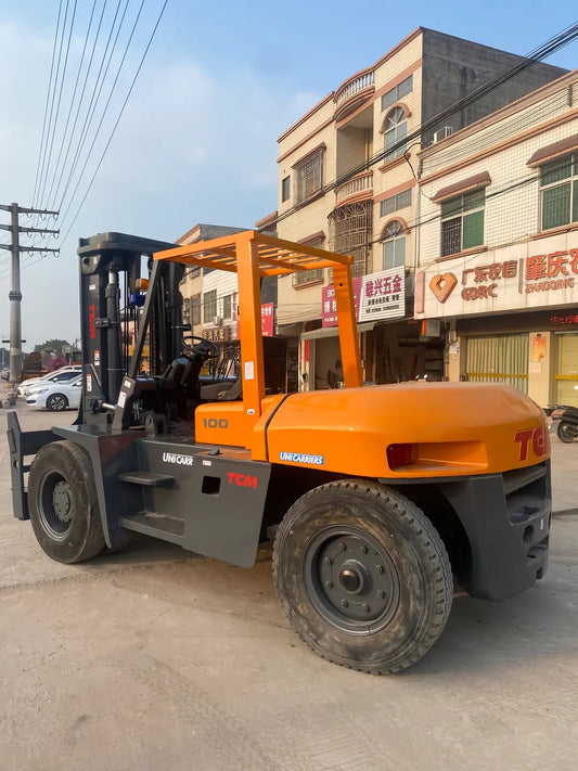 Used Tcm FD100 Forklift for Sale rear side view