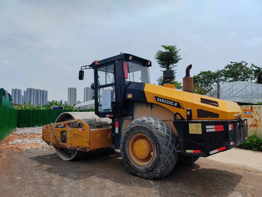 Used Sany SSR220AC-8 Road Roller for Sale rear side view