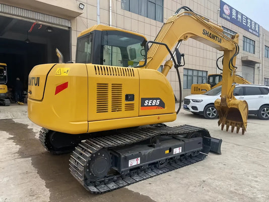 Used Shantui SE85-9 Excavator for Sale rear side view