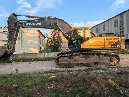 Used Hyundai R395LVS Excavator for Sale rear side view