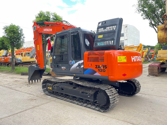 Used Hitachi EX120 Excavator for Sale rear side view