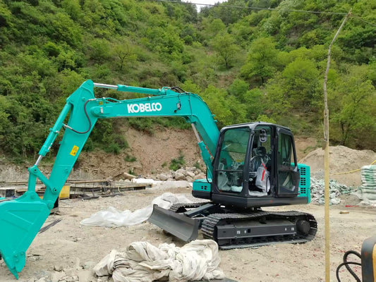 Used Kobelco SK70SR Excavator for Sale rear side view