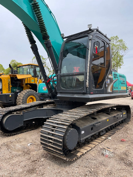 Used Kobelco SK200D Excavator for Sale rear side view