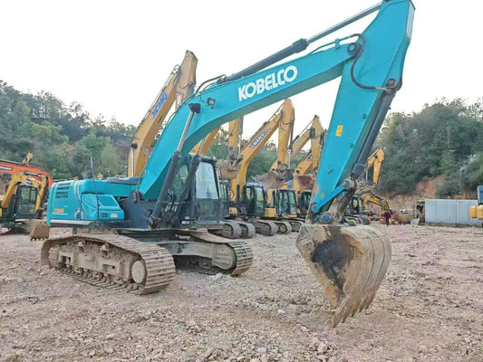 Used Kobelco SK220 Excavator for Sale rear side view