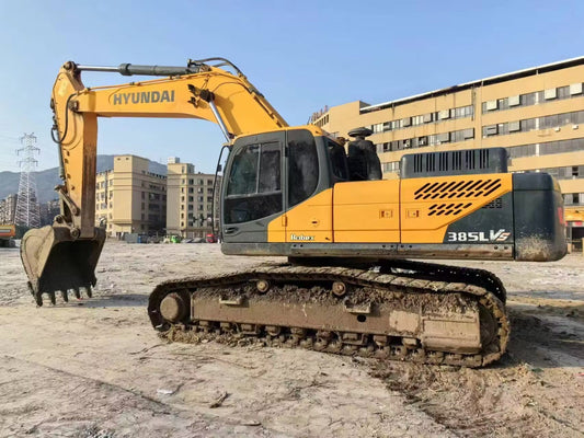 Used Hyundai R385LVS Excavator for Sale rear side view