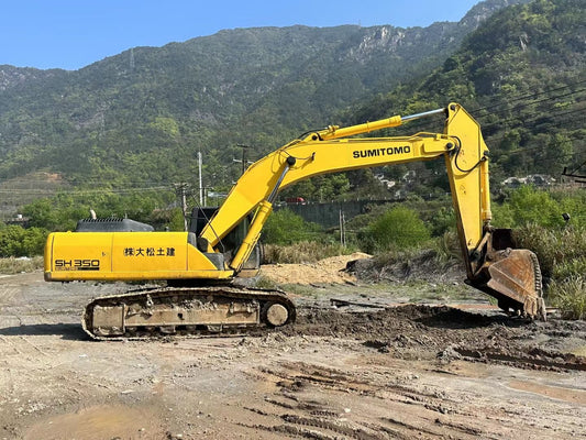 Used Sumitomo SH350 Excavator for Sale rear side view