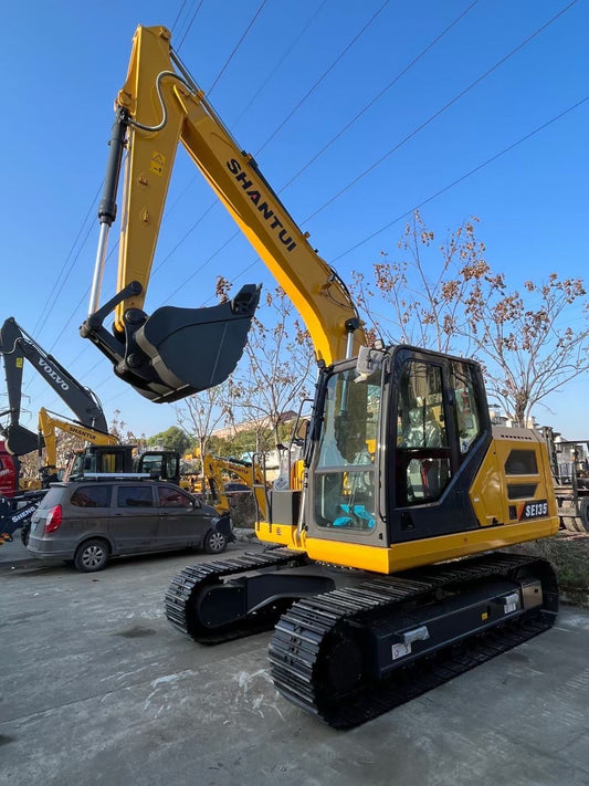 Used Shantui SE135 Excavator for Sale rear side view