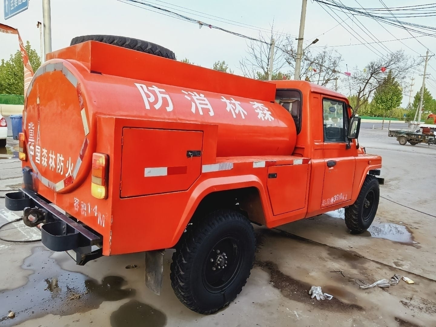 Used Baw BJ212 4×4 OFF-ROAD FOREST Fire Water Tank Truck for Sale detail view