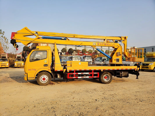 Used Dongfeng 18M ARTICULATED BOOM Aerial Work Platform Truck for Sale rear side view