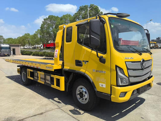 Used Foton AUMARK TANK EDITION Flatbed Wrecker Truck for Sale rear side view