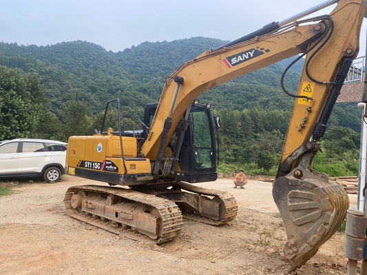 Used Sany SY115C Excavator for Sale rear side view