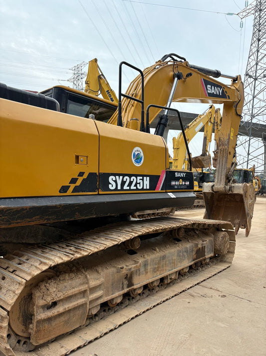Used Sany SY225H Excavator for Sale rear side view