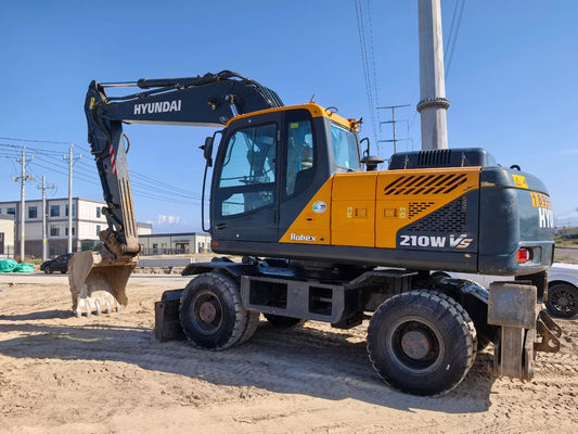 Used Hyundai R210WVS Excavator for Sale rear side view
