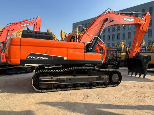 Used DOOSAN DX340LC crawler excavator real inventory view 2
