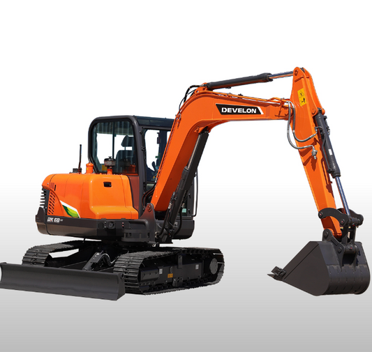 New Develon DX60ACE Excavator for Sale rear side view