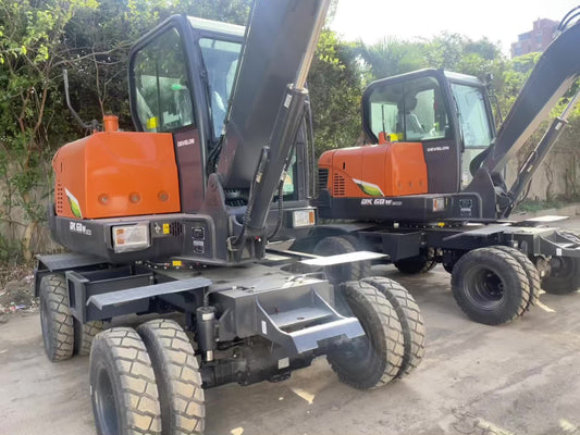 New Develon DX60WECO Excavator for Sale rear side view