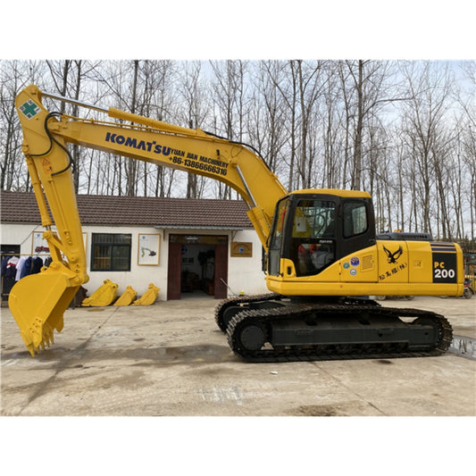 Used Komatsu PC200-7 Excavator for Sale rear side view