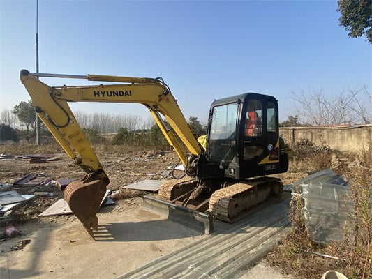 Used Hyundai R60-7 Excavator for Sale rear side view