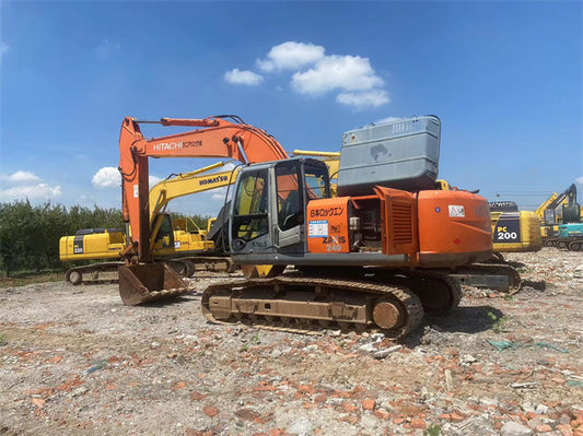 Used Hitachi ZX240-3 Excavator for Sale rear side view