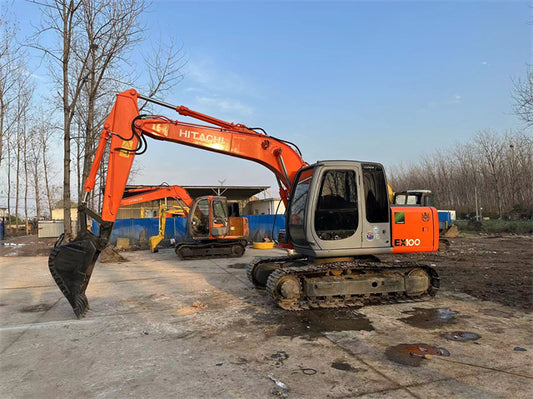 Used Hitachi EX100 Excavator for Sale rear side view