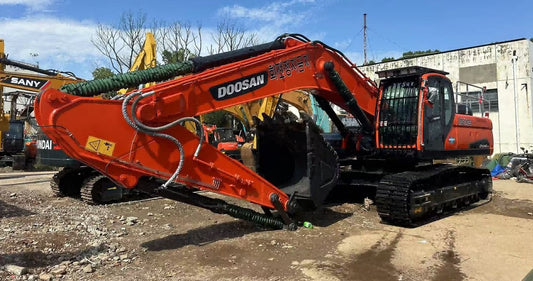 Used Doosan DX340 Excavator for Sale rear side view