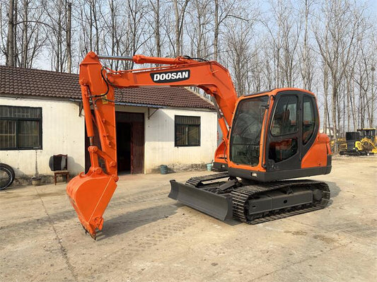 Used Doosan DX75 Excavator for Sale rear side view