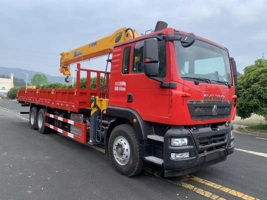Used Sinotruk 320HP Truck-Mounted Crane for Sale rear side view