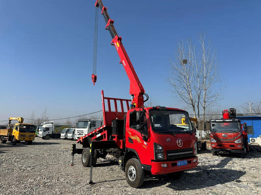 Used Shacman 160HP Truck-Mounted Crane for Sale rear side view