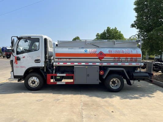 Used Dongfeng FORUKA 5.1M³ Fuel Tank Truck for Sale rear side view