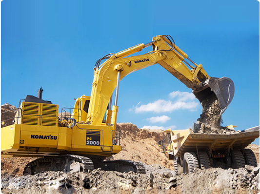 New Komatsu PC2000-8 Excavator for Sale rear side view