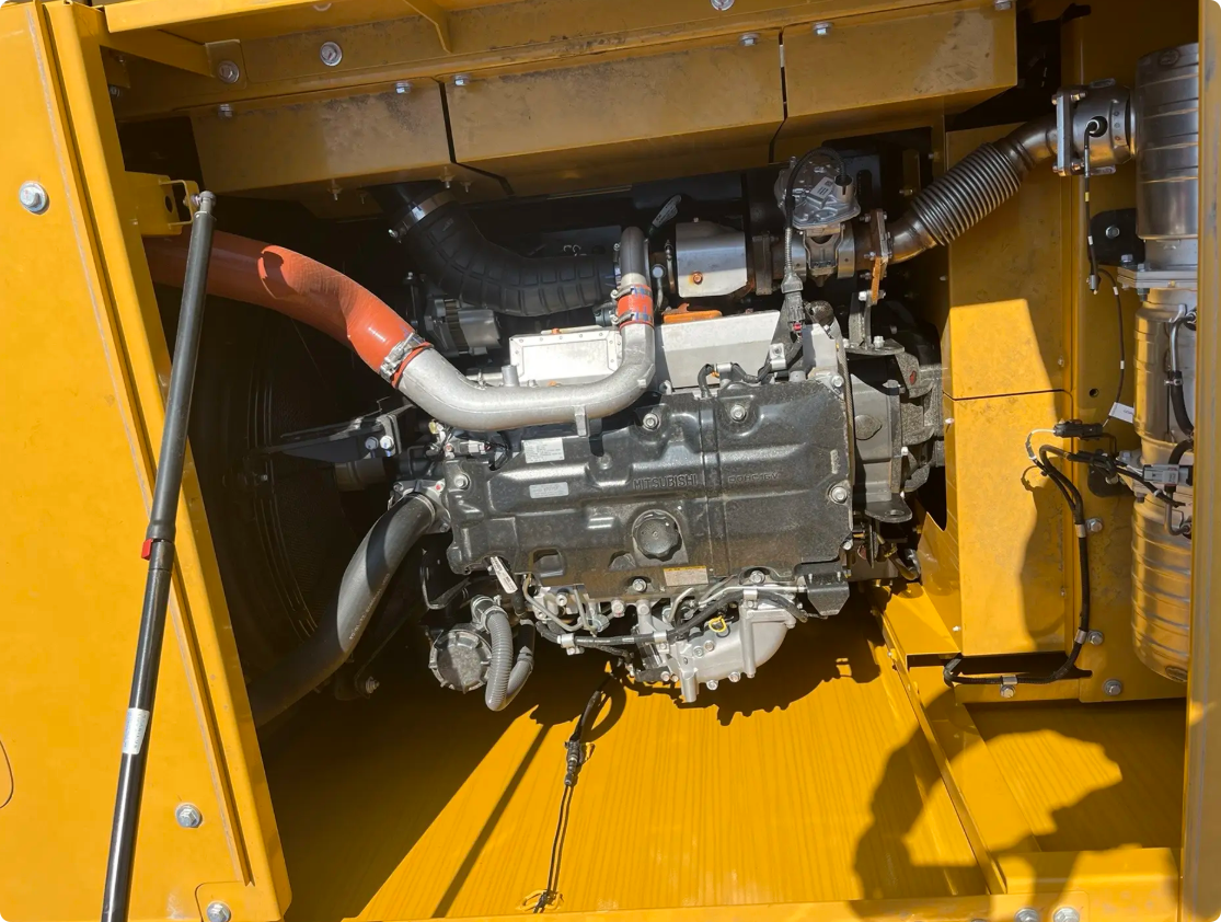 Used Sany SY205C Excavator for Sale engine and hydraulic area for sale