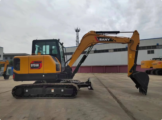 Used Sany 55U Excavator for Sale front working view for sale
