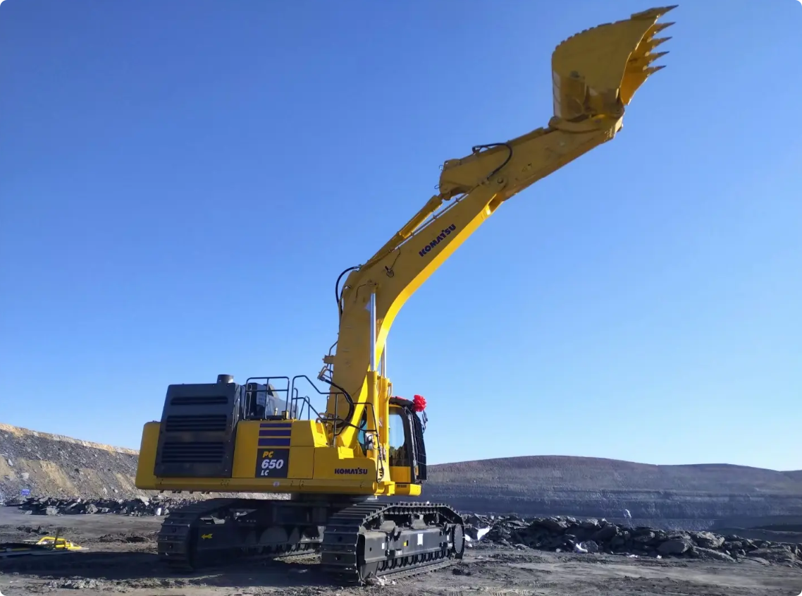 Used Komatsu PC650 Excavator for Sale rear view for sale