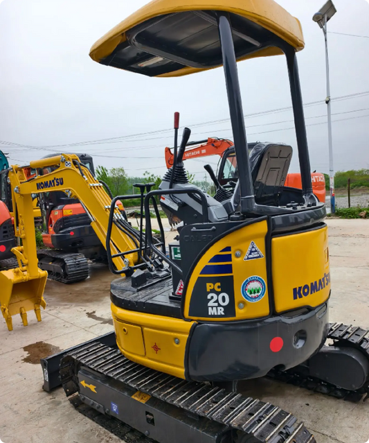 Used Komatsu PC20MR Excavator for Sale front working view for sale