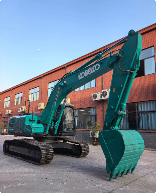 Used Kobelco SK210LC Excavator for Sale front working view for sale