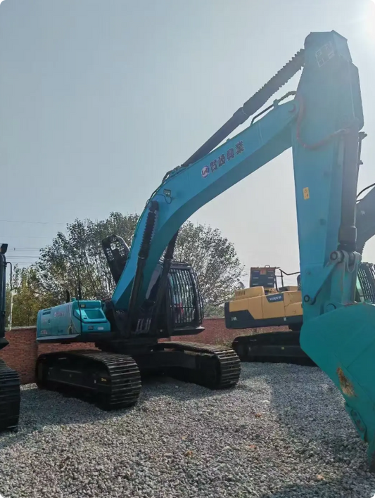 Used Kobelco SK350LC Excavator for Sale front working view for sale