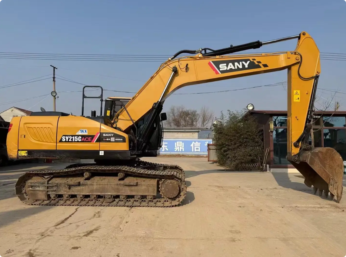 Used SANY SY215C ACE crawler excavator real inventory view 7