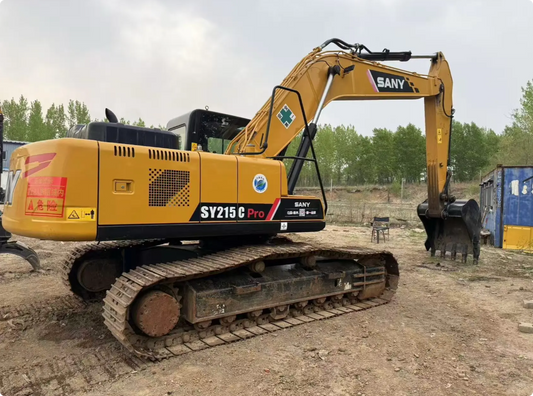 Used SANY SY215C PRO crawler excavator real inventory view 2
