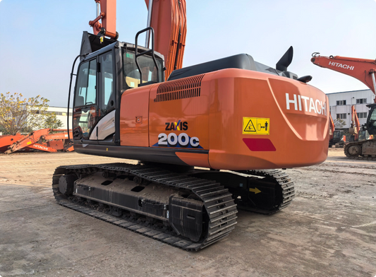 Used HITACHI ZX200C-6A crawler excavator real inventory view 2