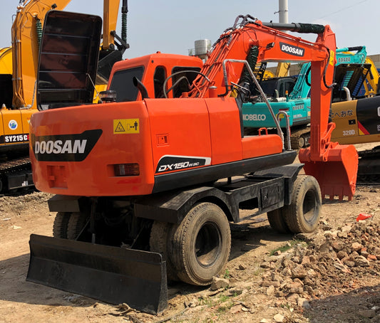 Used Doosan DX150W-9C Excavator for Sale rear side view