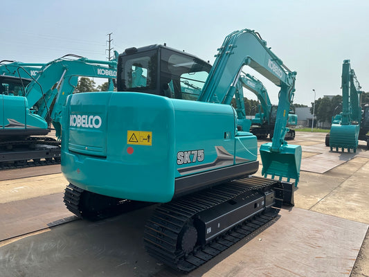 New Kobelco SK75-11 Excavator for Sale rear side view