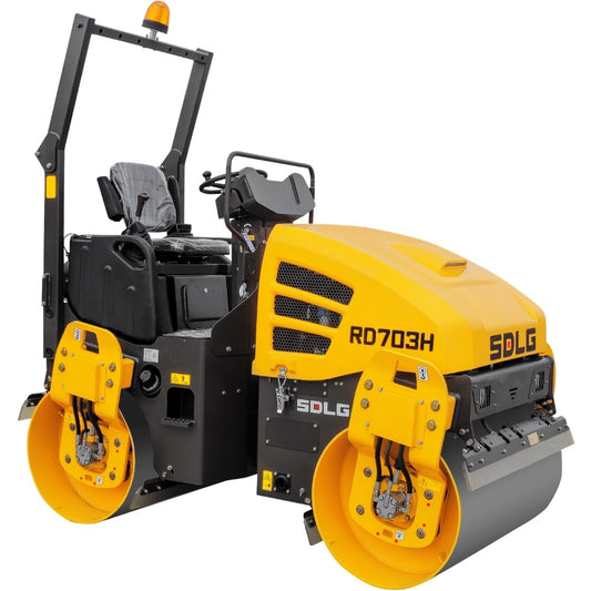 New Sdlg RD703H Road Roller for Sale rear side view
