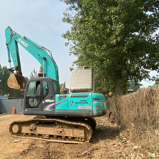 Used Kobelco SK200-8 Excavator for Sale rear side view