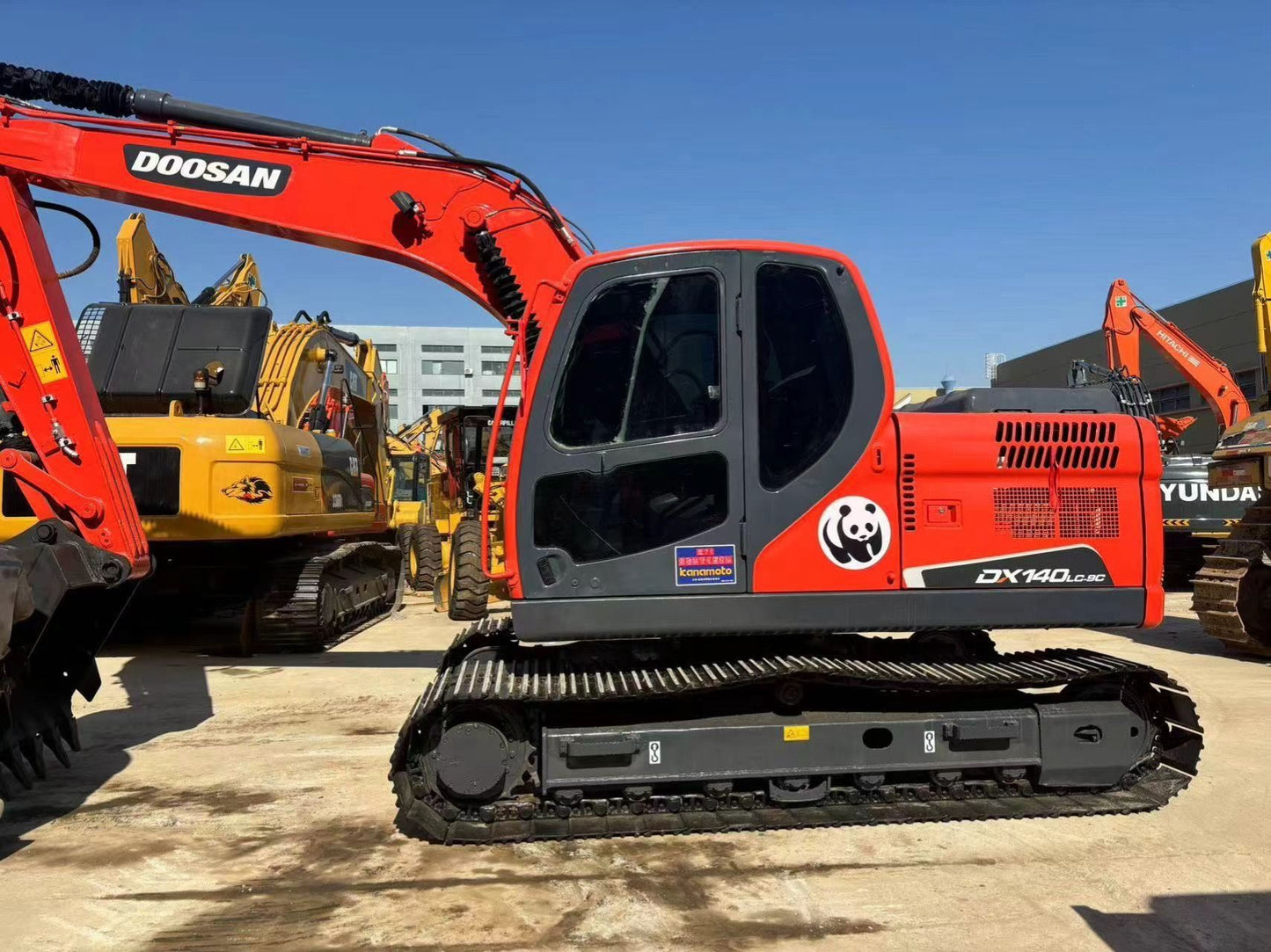 Used DOOSAN DX140LC-9C crawler excavator real inventory view 6